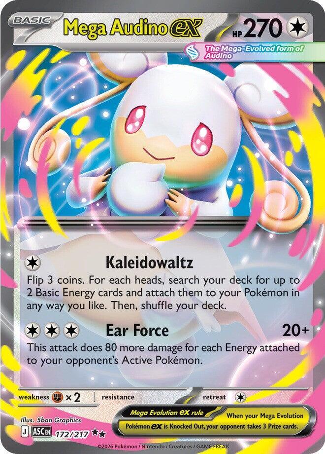 Mega Audino ex Double Rare Holo ASC 172/217 NM