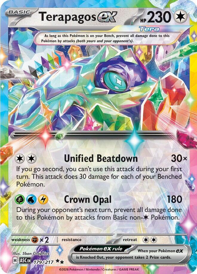 Terapagos ex Double Rare Holo ASC 179/217 NM