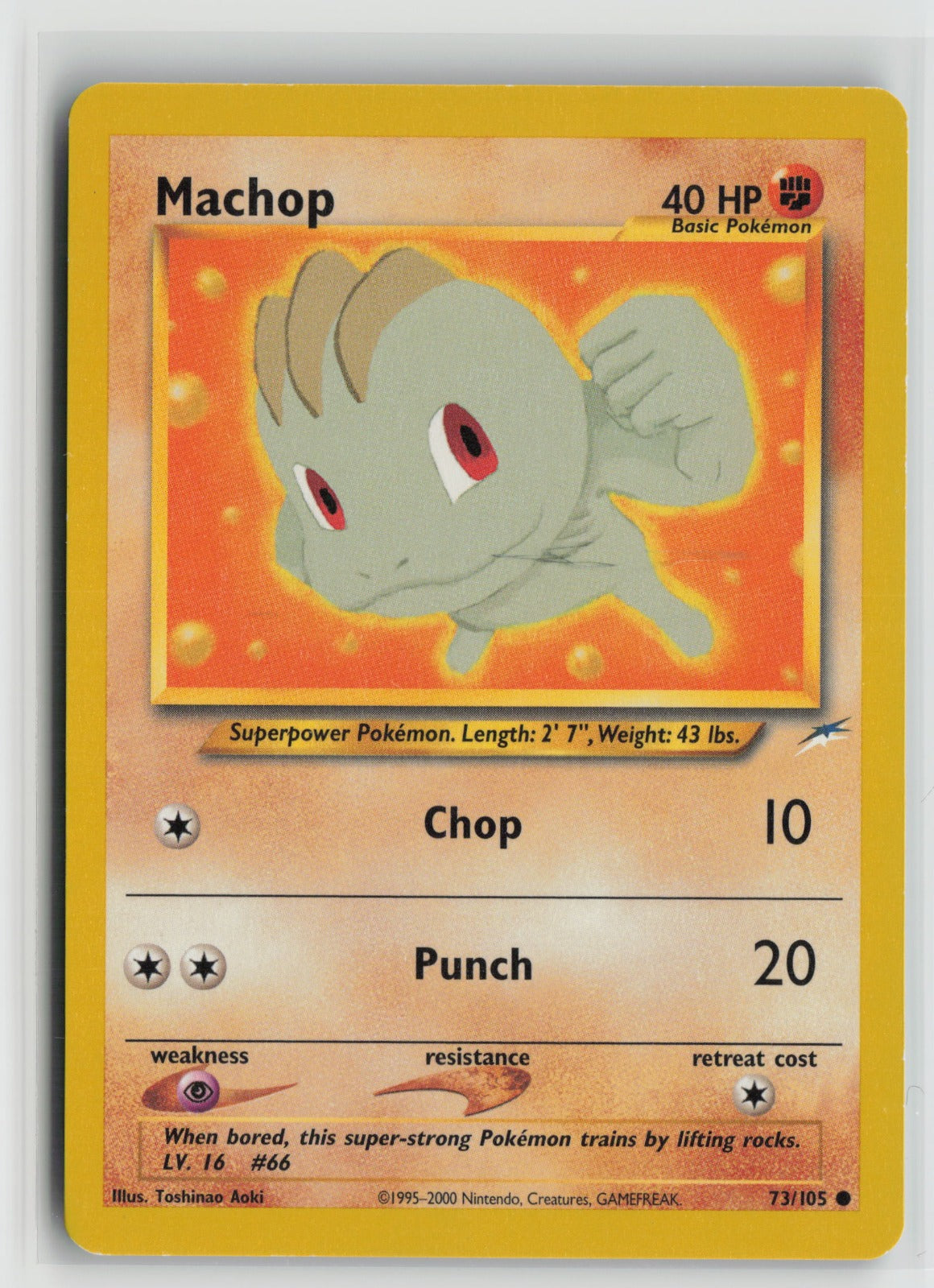 Machop Common N4 073/105 NM