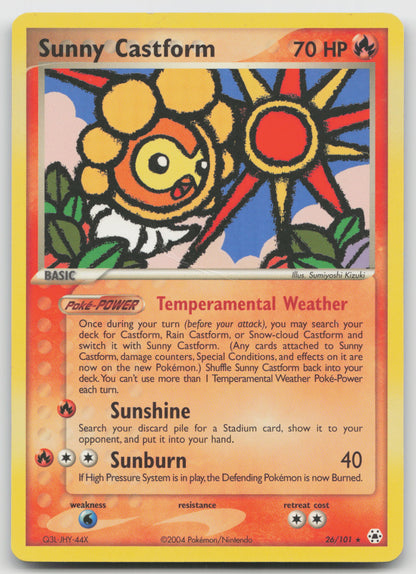 Sunny Castform Rare Normal HL 26/101 LP
