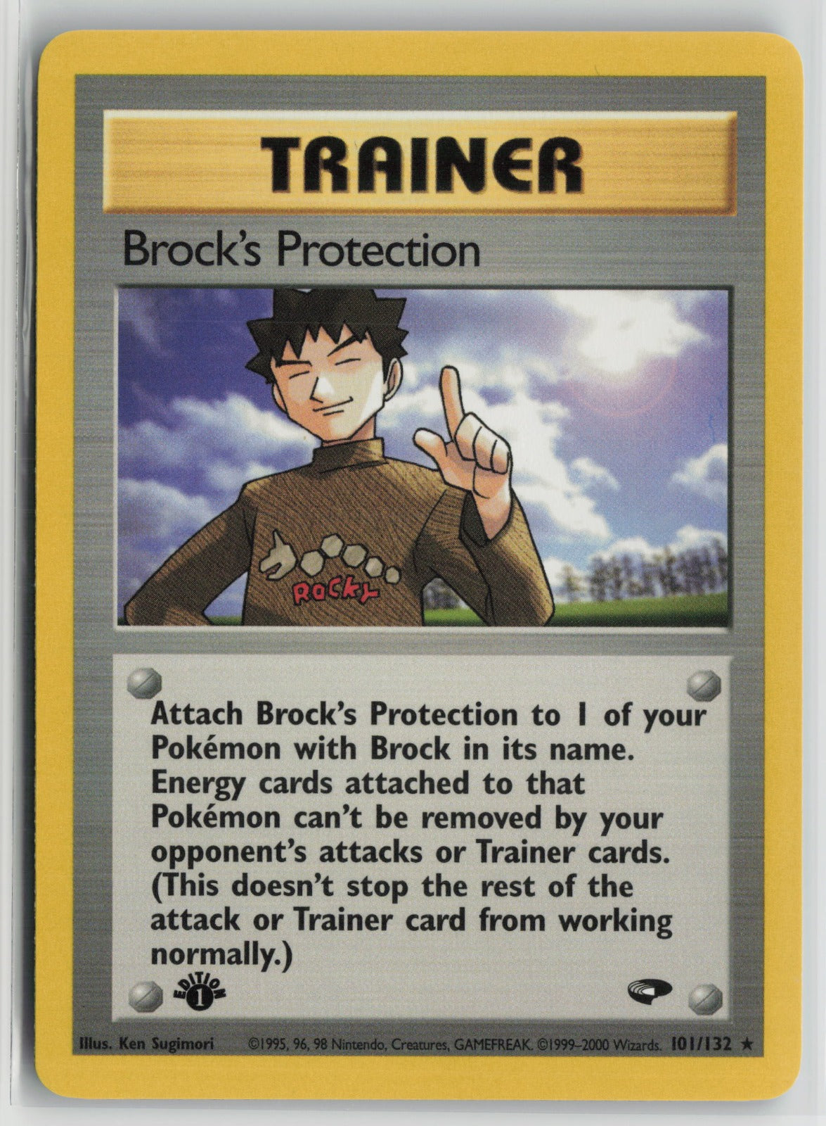 Brock's Protection Rare 1st Edition G2 101/132 NM