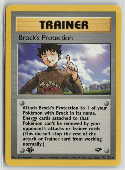 Brock's Protection Rare 1st Edition G2 101/132 NM