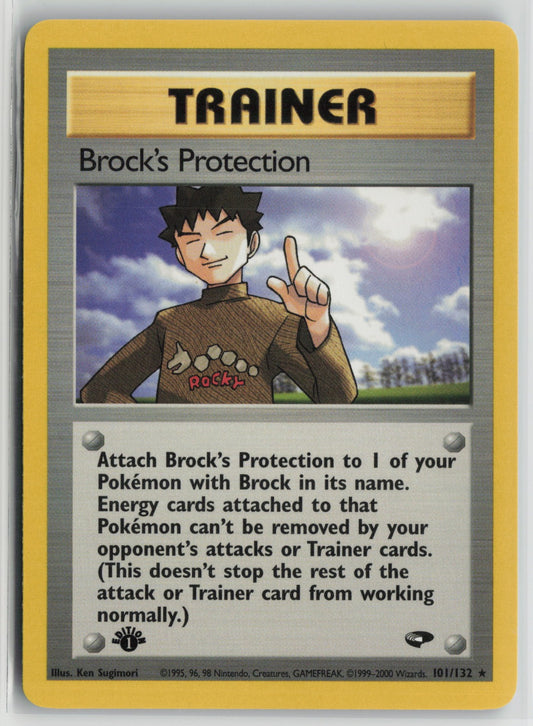 Brock's Protection Rare 1st Edition G2 101/132 NM