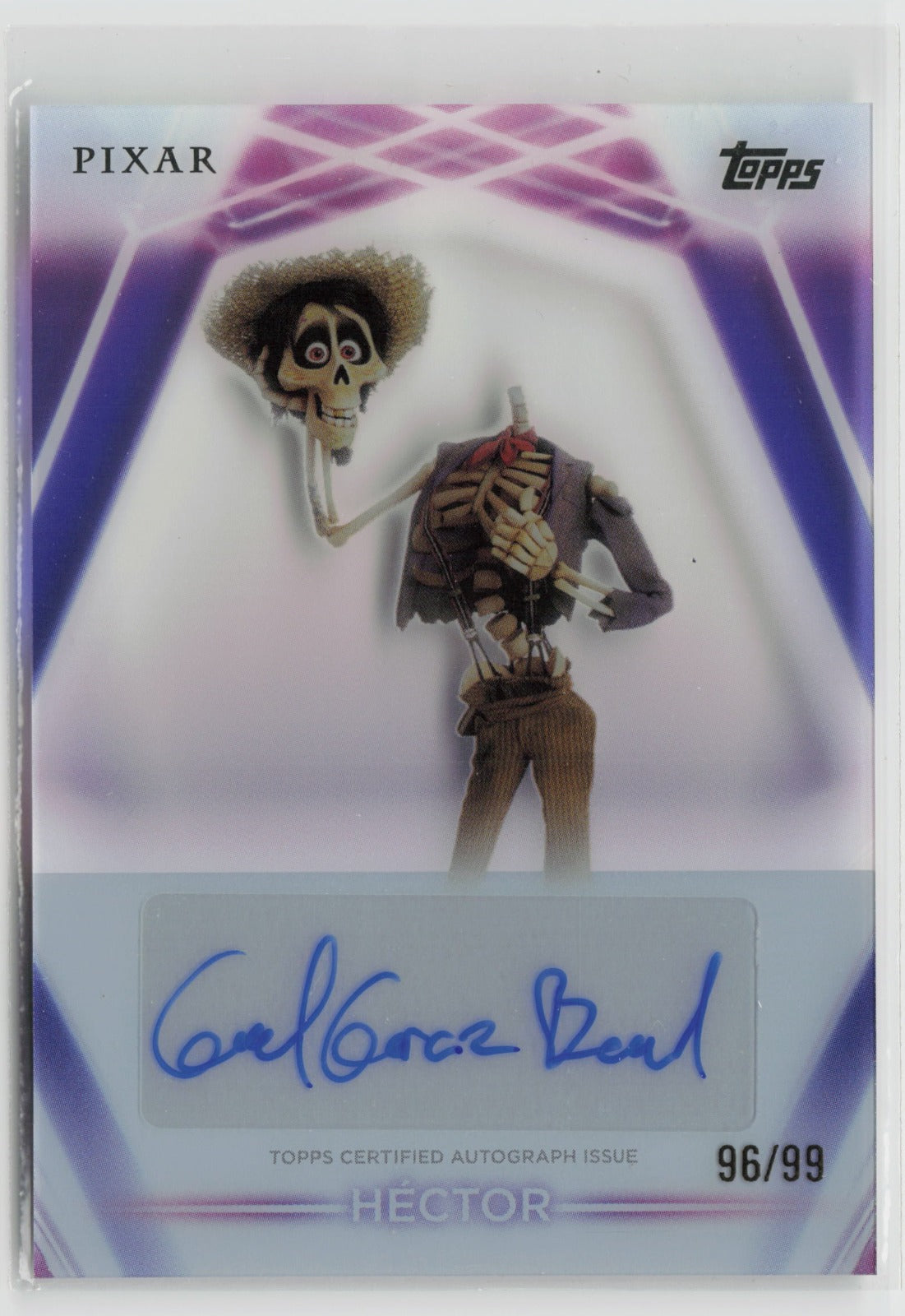 Hector Topps Neon Autograph Pixar #96/99 TNA-GB NM