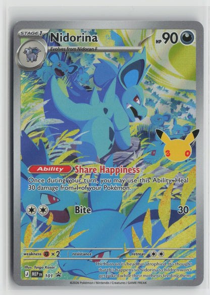 Nidorina (30th Celebration) Promo Holo MEP 101 NM