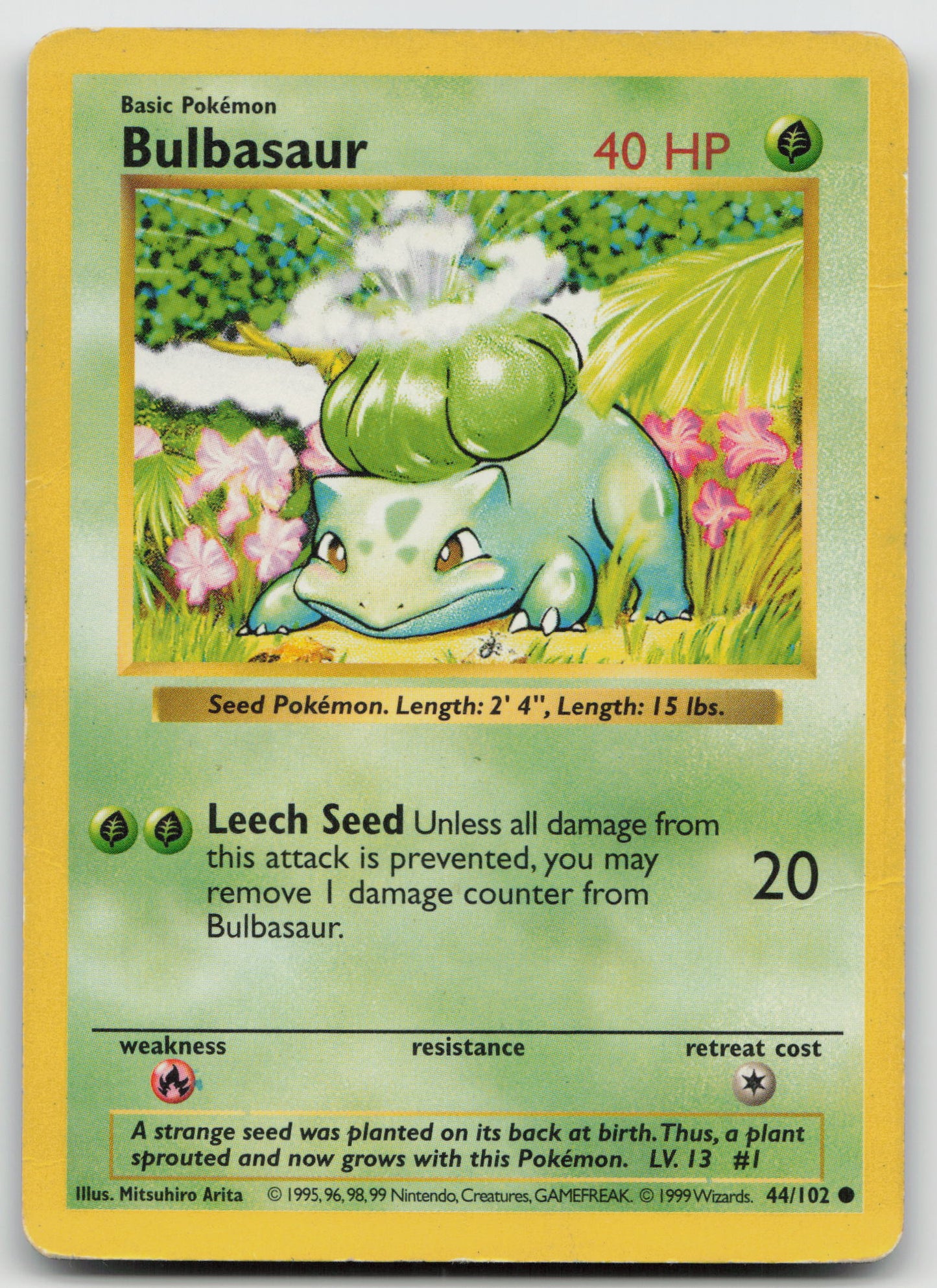 Bulbasaur Common Unlimited BSS 044/102 HP