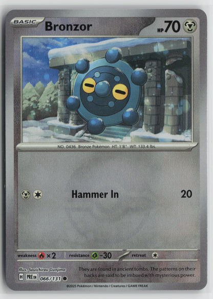 Bronzor (Poke Ball Pattern) Common SV: Prismatic Evolutions 066/131 NM