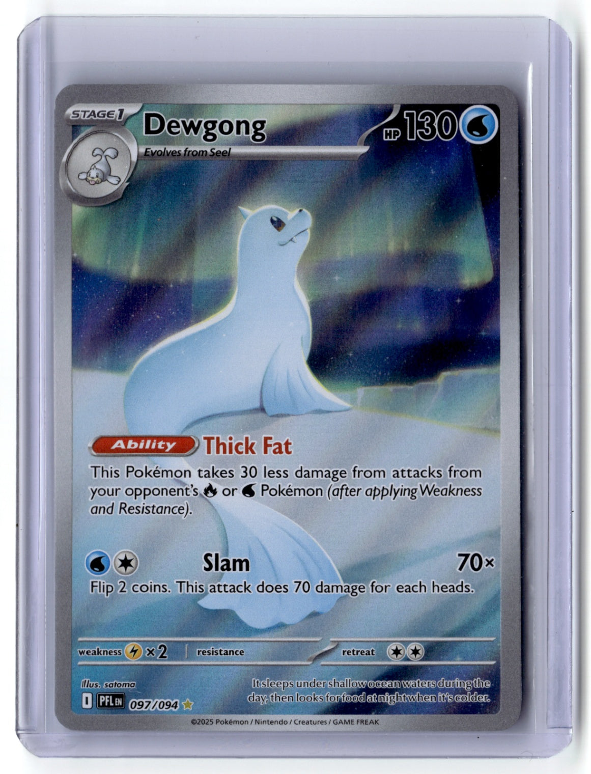 Dewgong - Illustration Rare ME02: Phantasmal Flames 097/094 NM