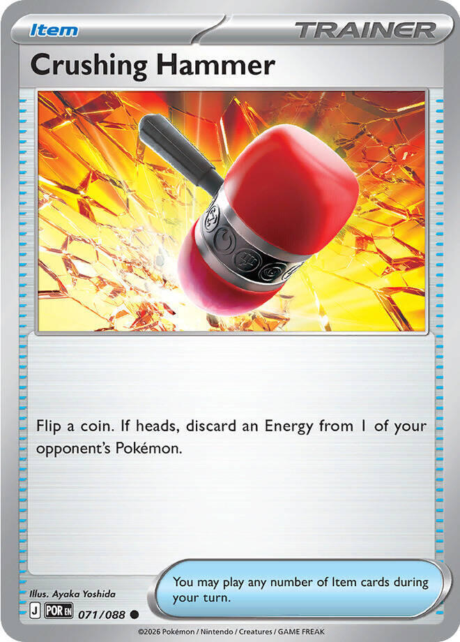 Crushing Hammer Common Reverse Holo POR 071/088 NM
