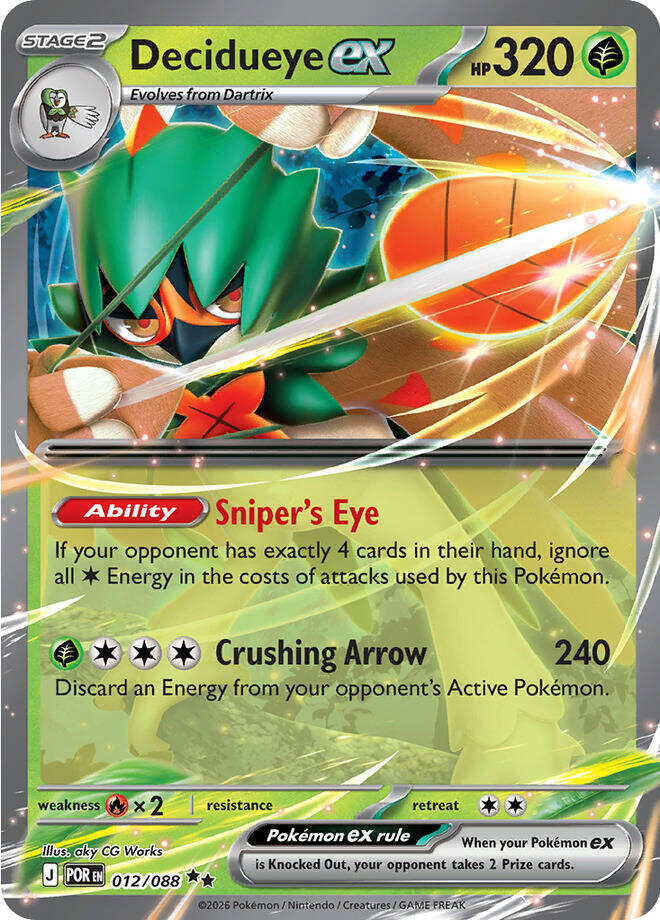 Decidueye ex Double Rare Holo POR 012/088 NM