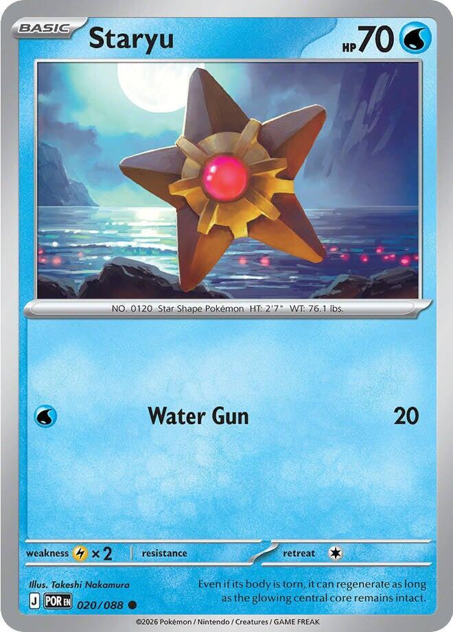 Staryu Common Regular POR 020/088 NM