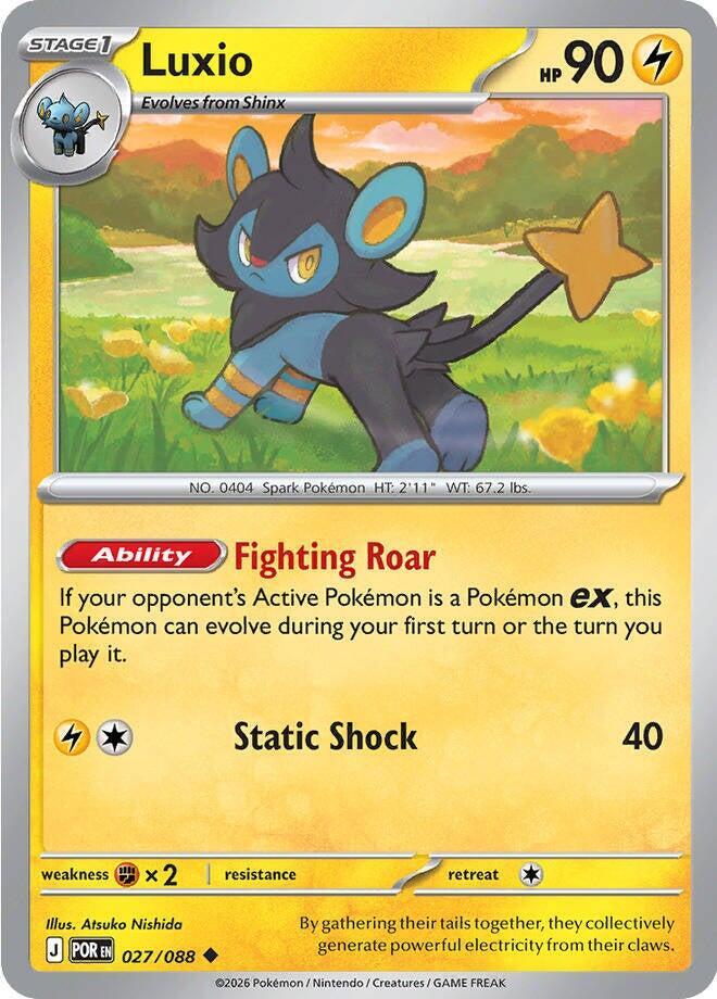 Luxio Uncommon Reverse Holo POR 027/088 NM
