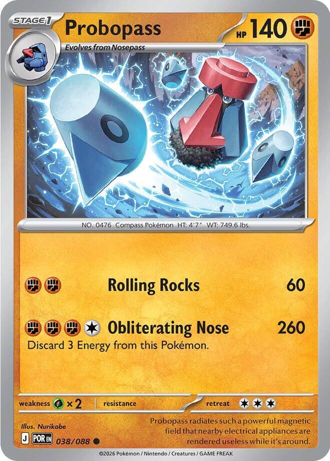 Probopass Common Reverse Holo POR 038/088 NM