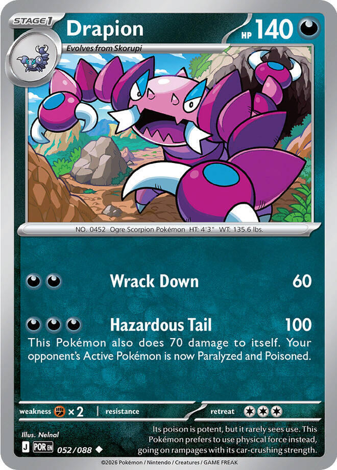 Drapion Uncommon Regular POR 052/088 NM