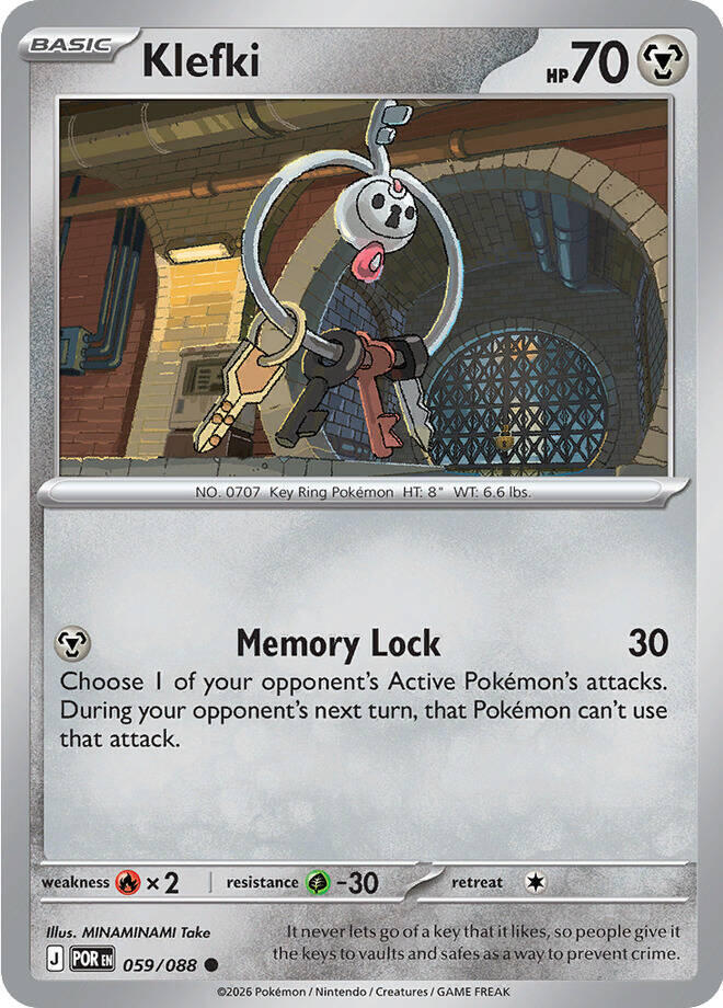 Klefki Common Reverse Holo POR 059/088 NM