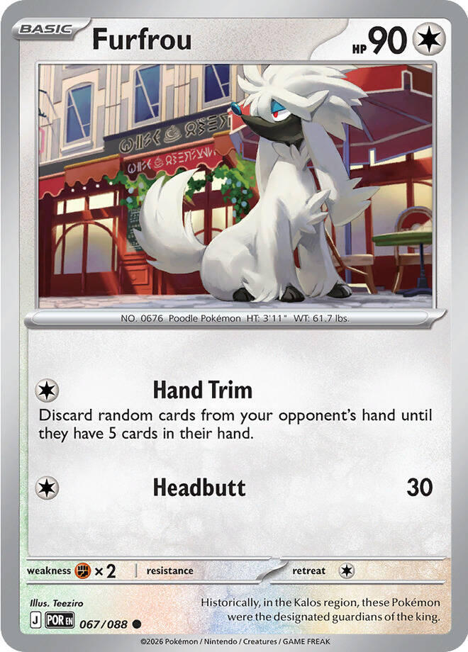 Furfrou Common Regular POR 067/088 NM