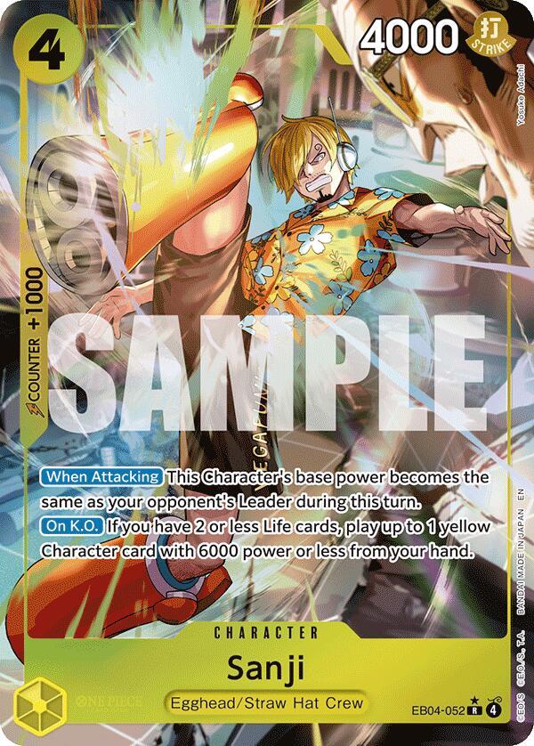 Sanji Alternate Art R Foil OP15 EB04 EB04 052 NM
