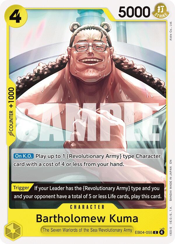 Bartholomew Kuma C OP15 EB04 EB04 055 NM
