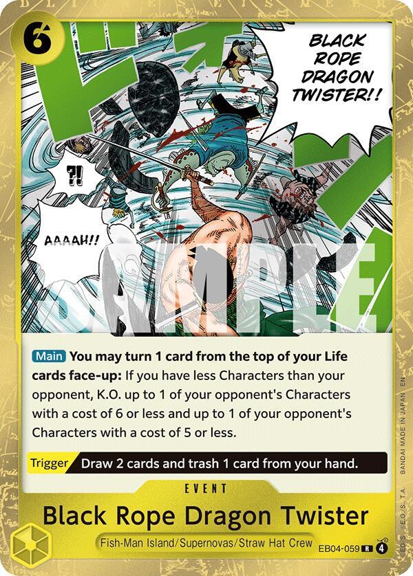Black Rope Dragon Twister R Foil OP15 EB04 EB04 059 NM
