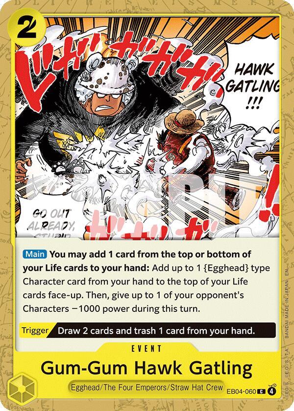 Gum Gum Hawk Gatling C OP15 EB04 EB04 060 NM