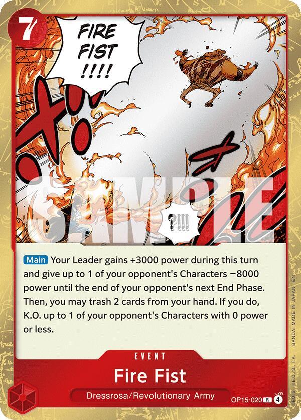 Fire Fist R Foil OP15 EB04 OP15 020 NM