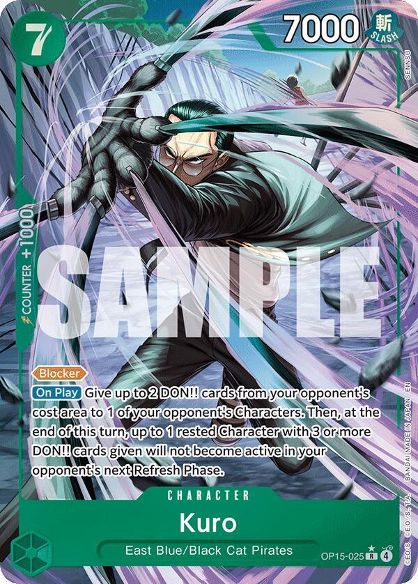 Kuro Alternate Art R Foil OP15 EB04 OP15 025 NM