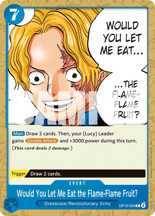 Would You Let Me Eat the Flame Flame Fruit? C OP15 EB04 OP15 056 NM