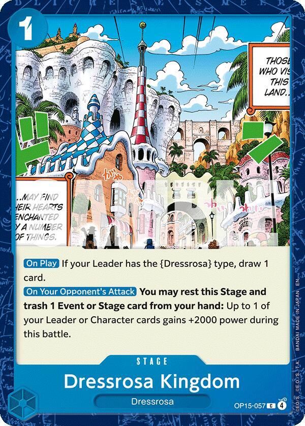 Dressrosa Kingdom C OP15 EB04 OP15 057 NM