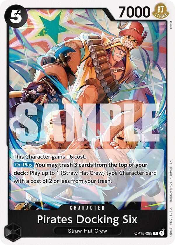Pirates Docking Six R Foil OP15 EB04 OP15 088 NM