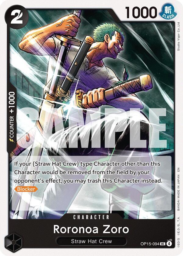 Roronoa Zoro UC OP15 EB04 OP15 094 NM