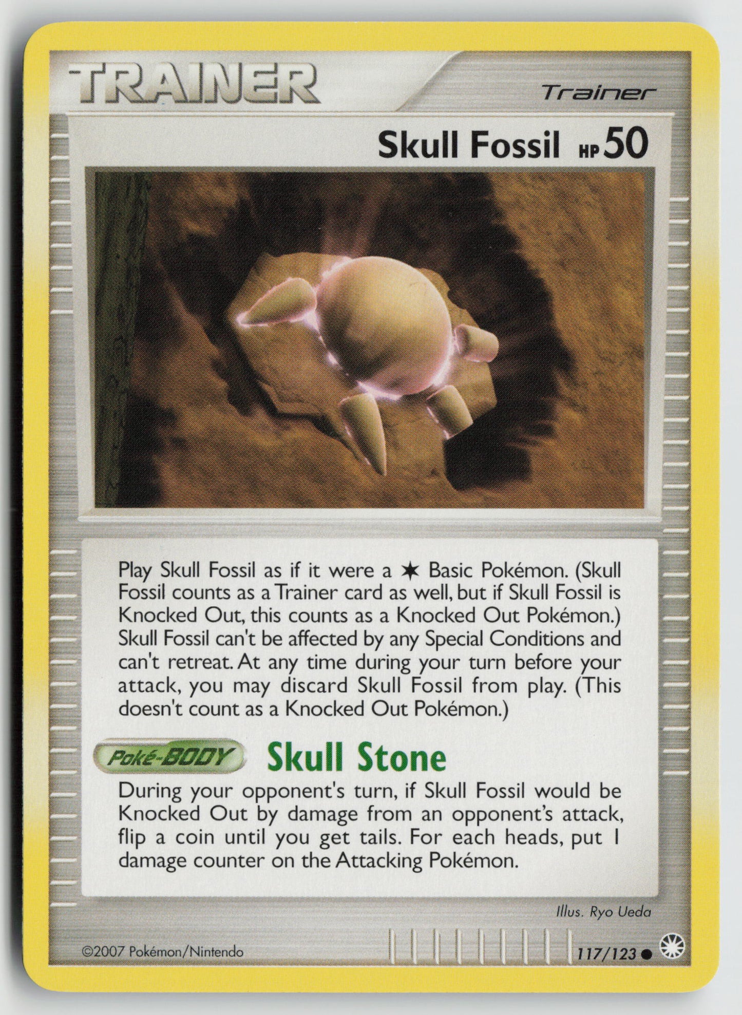 Skull Fossil Common Mysterious Treasures 117/123 NM