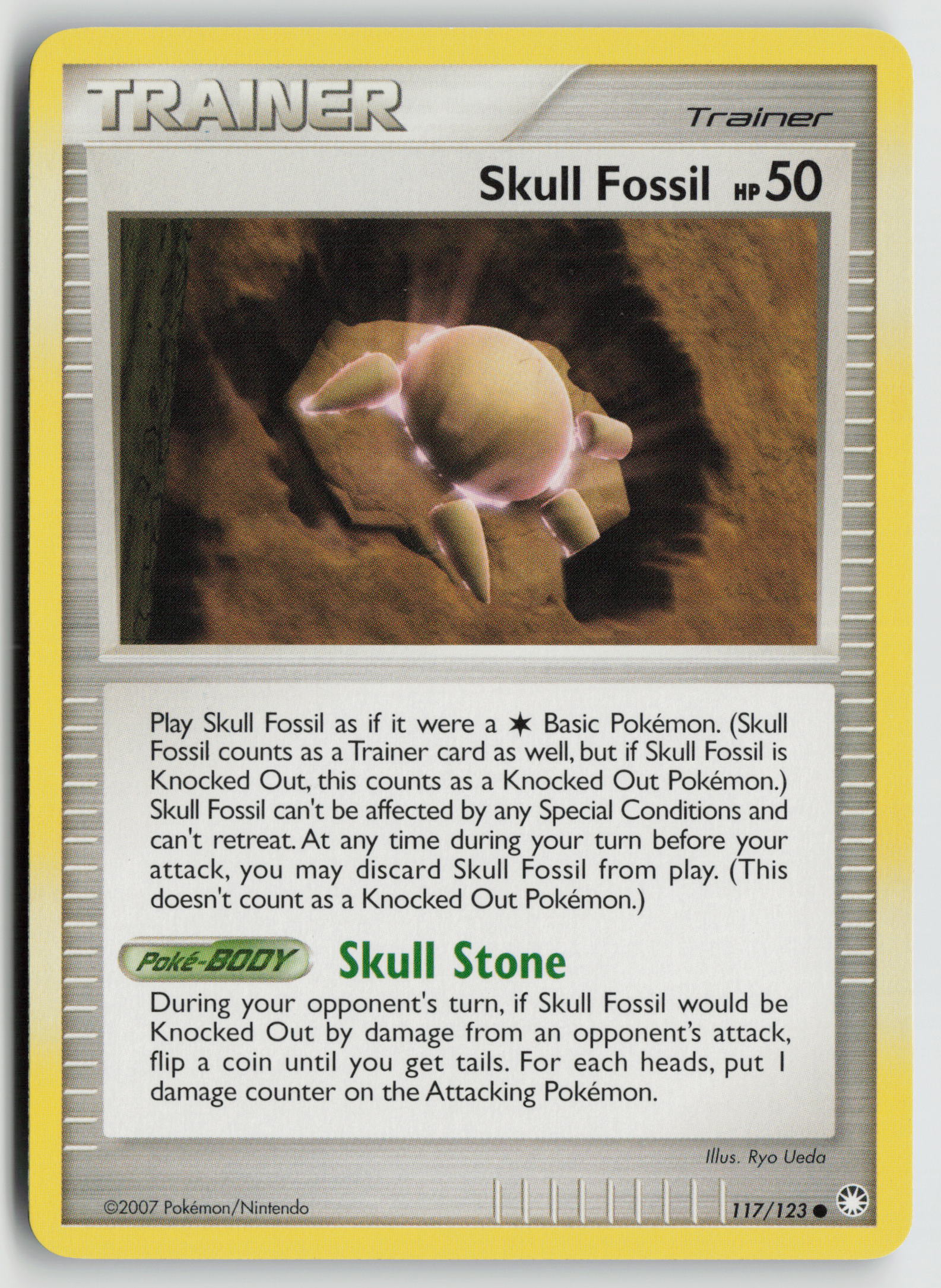 Skull Fossil Common Mysterious Treasures 117/123 NM