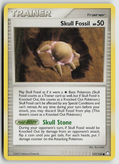 Skull Fossil Common Mysterious Treasures 117/123 NM