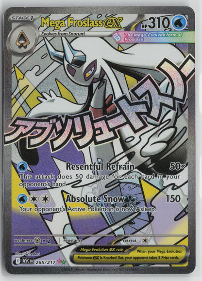 Mega Froslass ex Mega Attack Rare Holo ASC 265/217 NM