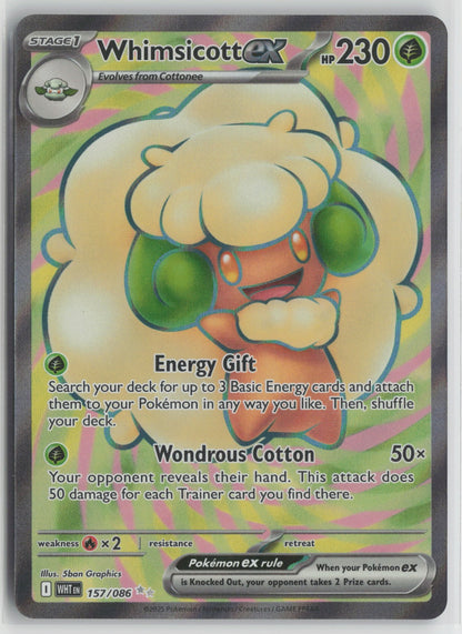 Whimsicott ex Ultra Rare Holo WHT 157/086 NM