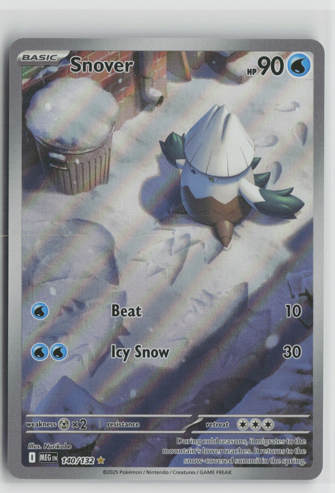 Snover - Illustration Rare Holo MEG 140/132 NM