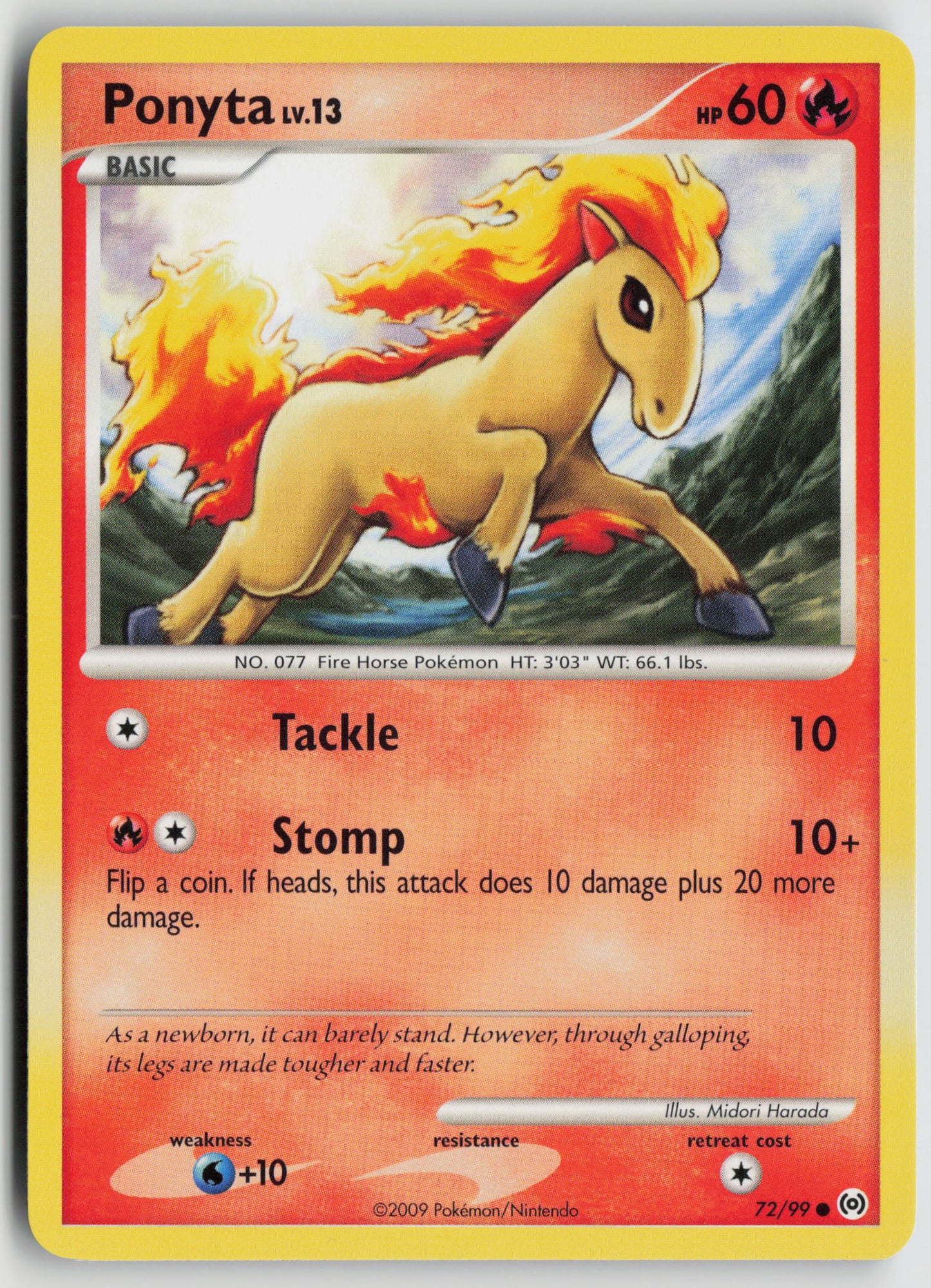 Ponyta (72) Common Arceus 72/99 NM