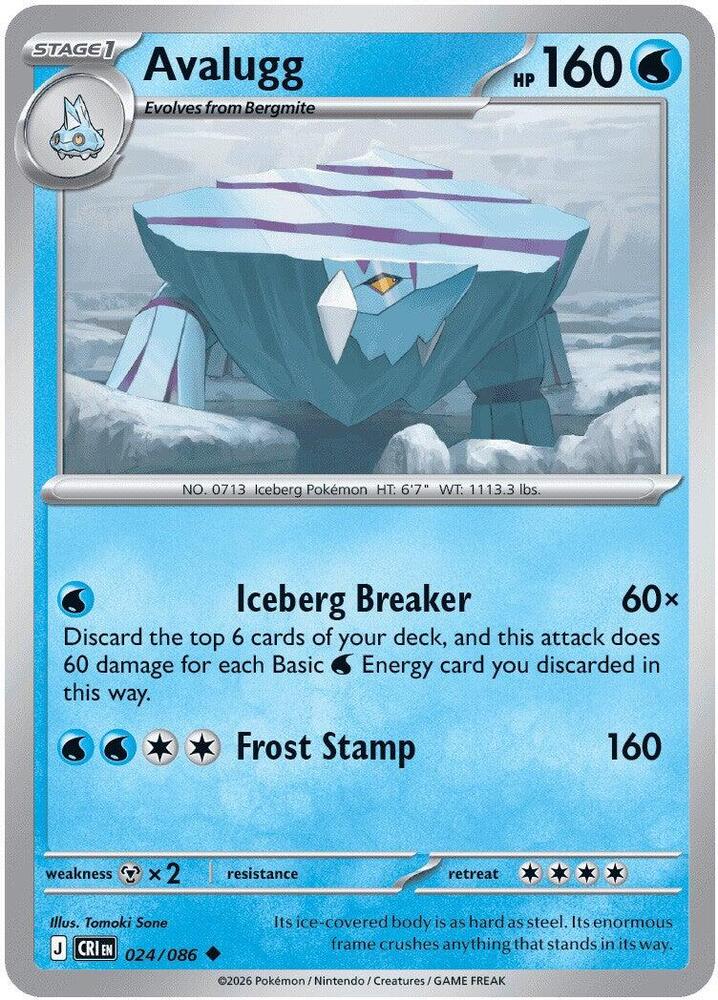 Avalugg Uncommon CRI 024/086 NM