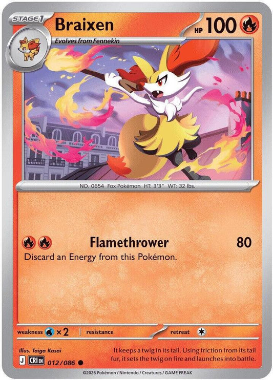 Braixen Common CRI 012/086 NM