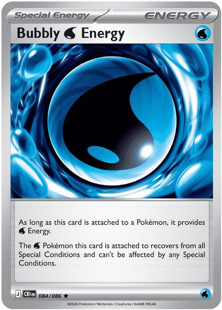 Bubbly W Energy Rare Holo CRI 084/086 NM