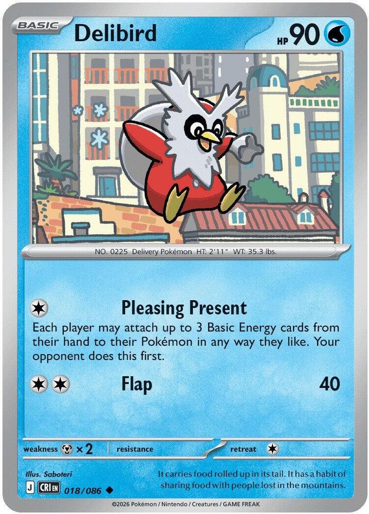Delibird Uncommon CRI 018/086 NM