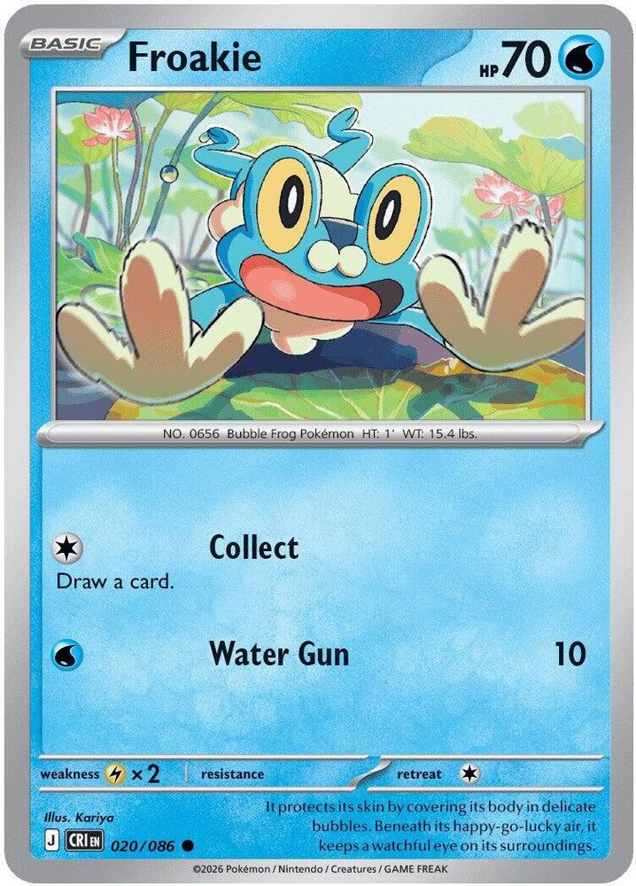 Froakie Common CRI 020/086 NM