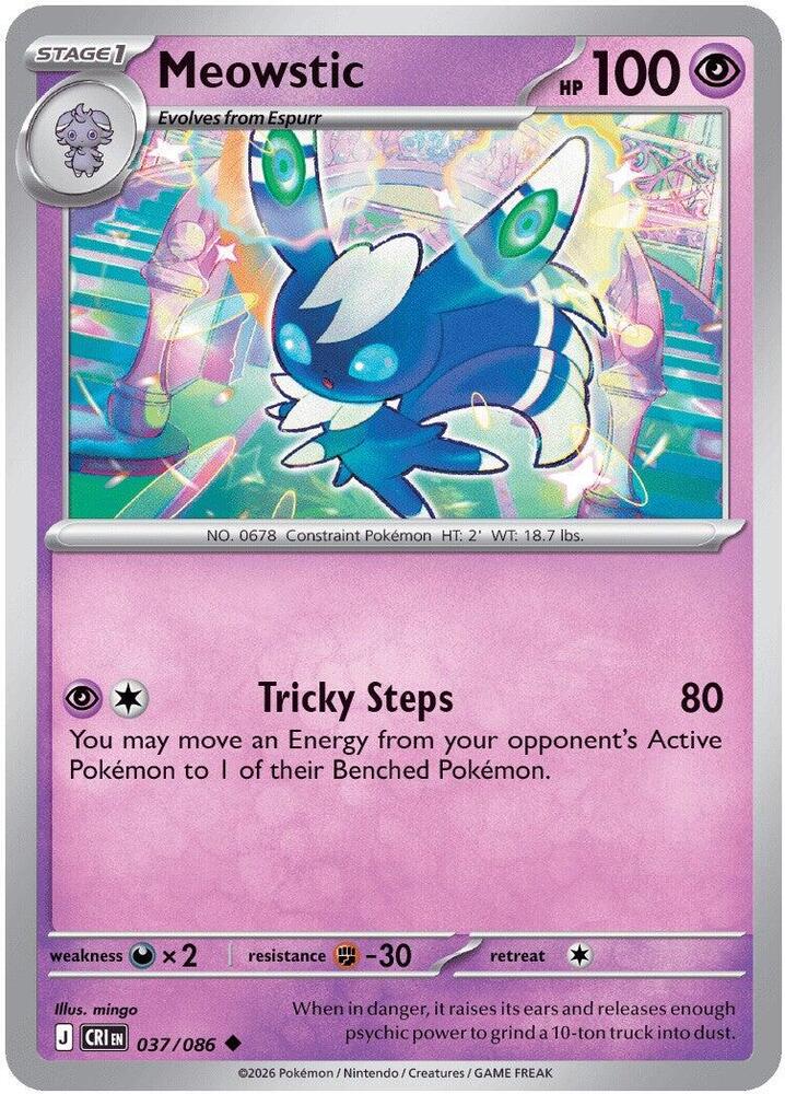 Meowstic Uncommon CRI 037/086 NM