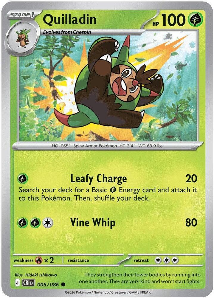 Quilladin Common CRI 006/086 NM