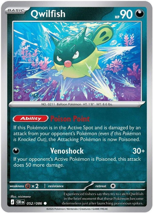 Qwilfish Common CRI 052/086 NM