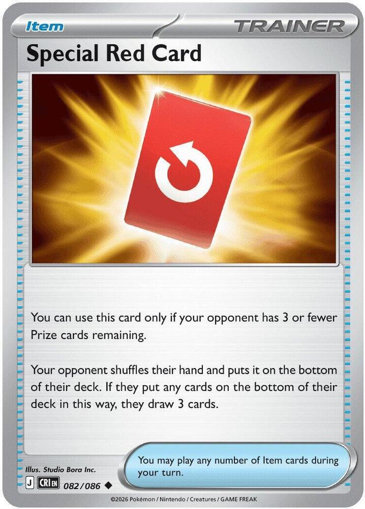 Special Red Card Uncommon CRI 082/086 NM