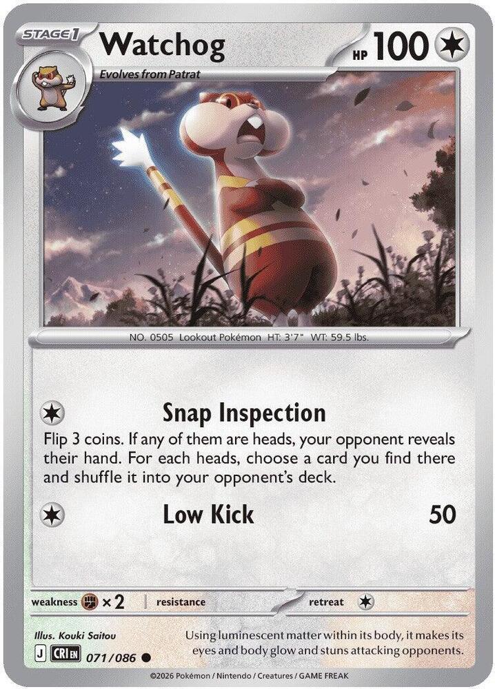 Watchog Common CRI 071/086 NM