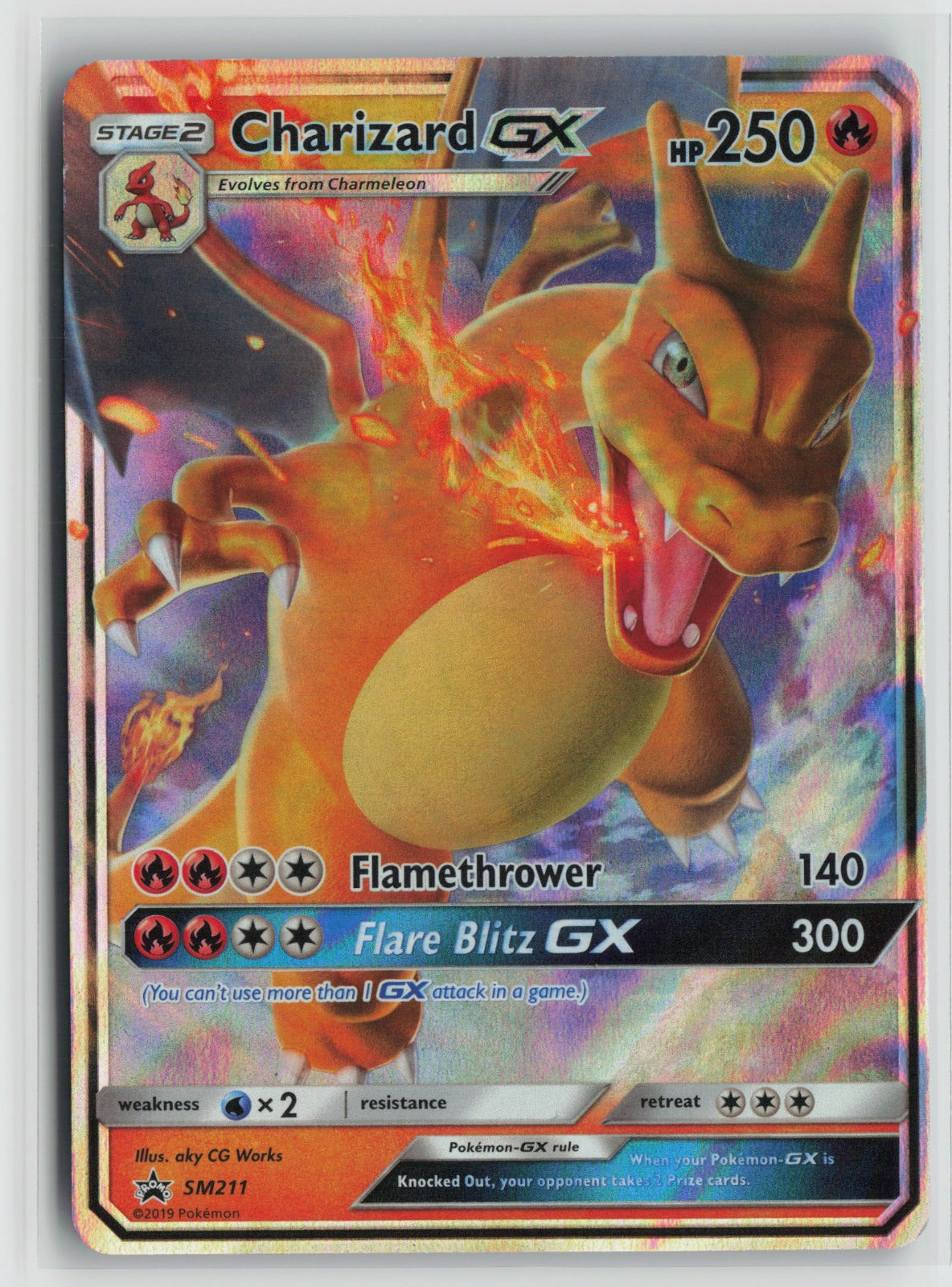 Charizard GX - Promo Holo SMP SM211 NM