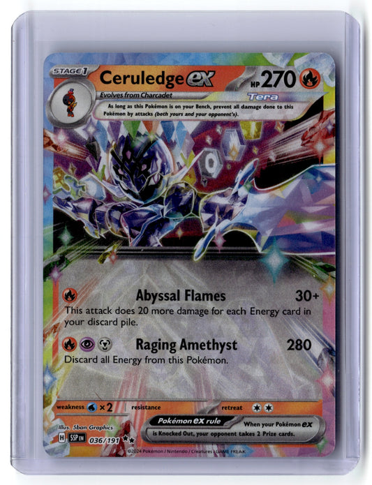 Ceruledge ex Double Rare SV08: Surging Sparks 036/191 NM