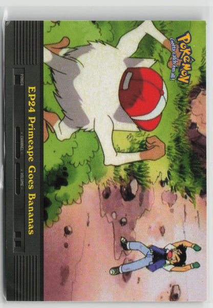 EP24 Primeape Goes Bananas Topps TV Animation Series 1999 Non-Holo LP